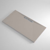 Banity - Receveur de douche Resine marquis Sable - 80x150 cm - Grille + Valve offerte