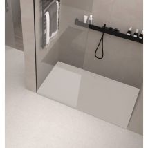 Onlybath - Receveur de douche Resine river Sable (grille coloure) - 80x150 cm - Grille + Valve offerte