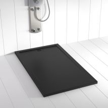 Shower Online - Piatto doccia in Resina flow Antracite antiscivolo (grille coloure)- 70x90 cm - Griglia + Valvola gratis
