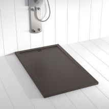 Shower Online - Piatto doccia in Resina flow Cioccolato antiscivolo (grille coloure)- 80x100cm - Griglia + Valvola gratis