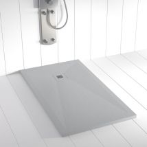 Shower Online - Piatto doccia in Resina ples Grigio antiscivolo (grille coloure)- 100x170 cm - Griglia + Valvola gratis