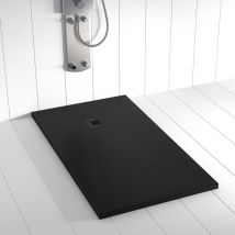 Shower Online - Piatto doccia in Resina ples Nero antiscivolo (grille coloure) - 90x120 cm - Griglia + Valvola gratis