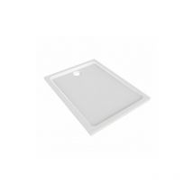 Geberit - Receveur Melua extra-plat rectangulaire à poser ou à encastrer 170x90 blanc