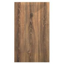 Receveur nola 3 - 90x140x3cm - Résine - Noyer - Bonde