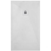 Ondee - Receveur nola 3 - 70x140x3cm - Résine - Blanc - Bonde - Découpable