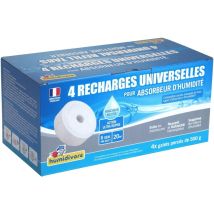 Déshumidificateur SODEPAC – Galet universel 500g – Caractéristique déshumidificateur, Volume action, Capacité bac de ramassage, Puissance sonore, 