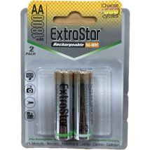 Extrastar - Rechargeable battery aa, 1800mAh