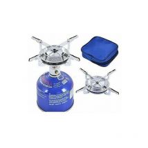 Réchaud à Gaz de Camping Portable, Cuisinière à Gaz pour le Camping ou les Festivals, Allumage Manuel Accessoires
