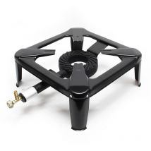 Wiltec - Réchaud à gaz outdoor, 560 x 410 x 165 mm, cuisinière en acier 450 g/h 7 kW, camping loisir excursion randonnée, usage propane/butane