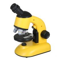 LIFCAUSAL Microscope pour Enfants avec 40X800X Grossissement Kit Débutant d'Observation d'Objets et Spécimens, Fonctionne sur Piles avec LED pour
