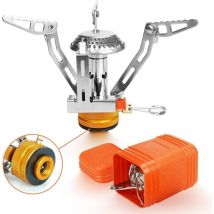 Réchaud de Camping,Portable Réchaud Camping Gaz,Extérieur Mini Brûleur à Gaz Réchaud De Camping Pliable Compact Poêle de Camping Four Outdoor
