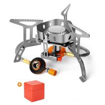 Réchaud d'extérieur coupe-vent, réchaud à gaz portable divisé 3500 w, réchaud électronique plus léger, réchaud d'extérieur pliable ultra léger,