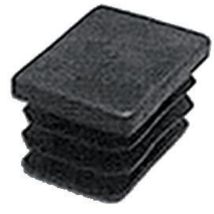Fortaps Schutzkappe Schwarz 120x60mm Für Rechteckige Rohre