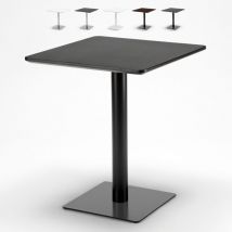 Ahd Amazing Home Design - Tisch Viereckig 60x60 Zentraler Fuß Bars Bistros Horeca - Schwarz - Schwarz