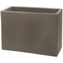 Rechteckiger cappuccino blumenkasten 100x40 cm h 40 mod. Schio cassa