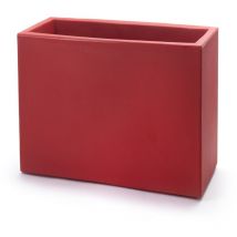 Teraplast - Design Vase Modern 'cassa Schio' Essential Garten Und Balkon Topf Für Blumen Und Pflanzen -60 Cm / Kardinalrot