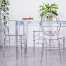 Rechteckiger Glastisch - Ghost - Transparent - Nest Dream