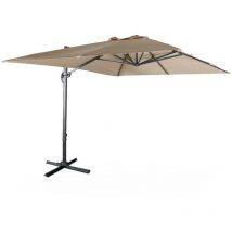 SWEEEK – Rechteckiger Sonnenschirm 3x4 m – 240 g/m² Polyester – 259 cm hoch – Aluminiumstruktur – 23,3 kg