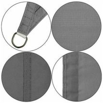 Rechteckiges Sonnensegel, 2 X 5 M, Schattentuch, Sonnensegel, Wasserdicht, Atmungsaktiv, Uv-schutz, Für Camping, Terrasse, Garten, Balkon, Außenpool, 