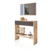 Recibidor Aros Tofe - Gris Grafito (ancho) X 85cm (alto)