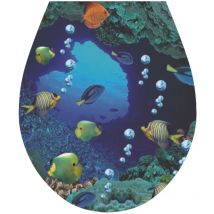 Tycner - Récif' Toilette Siège Autocollant Couvercle Wc Couverture Art 32x38cm