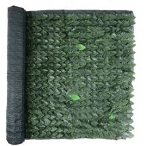 Garden Friend - Recinzione In Pvc Con Foglie Lauro E Rete Ombreggiante 1x3 M