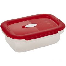 Récipient alimentaire 2 en 1 avec valve micro-ondes, Convient au micro-ondes et au congélateur, -20 °c à 100 °c, 600 ml, 17 x 11 x 6 cm, Laura, Ro