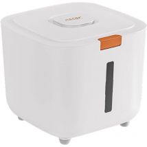 Récipient de stockage de riz, récipient de stockage de riz avec couvercle à rabat automatique et tasse à mesurer, récipient alimentaire pour farine,