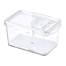 Récipient de stockage transparent de 2,5 l, avec couvercle.