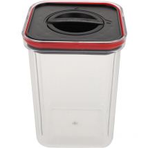 Récipient hermétique pour aliments en plastique avec couvercle à interrupteur rotatif