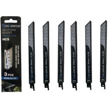 Buyaparcel - Reciprocating Sabre Saw Blades S1118BF 200mm 10 tpi hcs Metal Aluminium x6