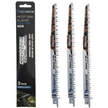 Buyaparcel - Reciprocating Sabre Saw Blades S1531K 240mm 5 tpi hcs Wood Tree Pruning x3