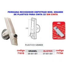 Recogedor Persiana Embutir Normal Plastico Blanco Gaviota