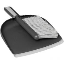 Juego de recogedor gris y negro - 5five