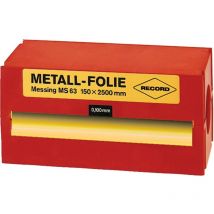 Metallfolie Messing 150x2500x0,150 mm Record