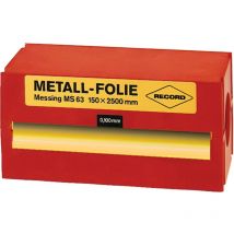 Metallfolie Messing 150x2500x0,025 mm Record