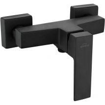 Invena - Square Shaped Shower Mixer Valve Black Wall Mounted