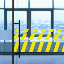 Signaletique.biz France - rectangles penchés de marquage pour vitres (WVIT12) - Vert foncé - Hauteur : 10 cm