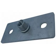 Graphskill - Rectangular Base Plate (M10) for 1205 Series pipe clips T304 Stainless Steel