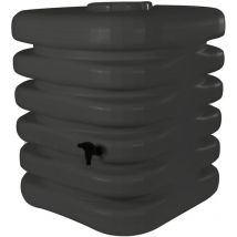 Bellijardin - Récupérateur à eau Cubique 1000 litres anthracite avec couvercle