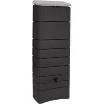 Bellijardin - Récupérateur d'eau mural 'Bekasi' - 300 l - Anthracite