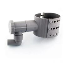 Outile - Récupérateur / Collecteur d'eau de pluie en pvc Gris + Scie cloche