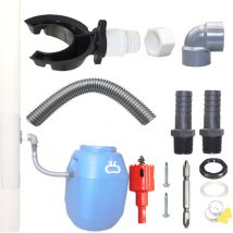 Freosen - Recuperateur d Eau de Pluie pour Tuyau de Descente ø 100-110mm, Récupérateur Eau de Pluie pour Toitures Jusqu'à 80 m², Collecteur Eau de
