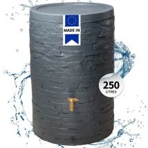 4rain - Récuperateur d'eau arondo 250 litres gris design - graf