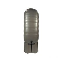 Récupérateur d'eau de pluie colonne 250 litres, Couleur Taupe, Socle Avec socle