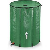 Naizy - Récupérateur d'eau de Pluie 500 Litres Réservoir d'eau de Pluie Pliable avec Vanne de Vidange Cuve de Stockage d'eau Citerne Eau de Pluie