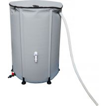 Récupérateur d'eau souple en pvc 250 l - Gris