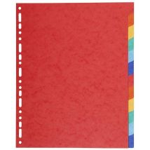 Forever Exacompta Forever Recycled Divider 12 Part A4 Extra Wide 220gsm Card Viv