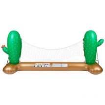 Airmyfun - Red de Voleibol Inflable y Flotante para Piscina y Playa, 274 x 165 x 37 cm - Diseño de Cactus