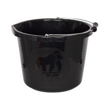 TBC - Red Gorilla prm/bk Premium Bucket 14 litre (3 gallon) - Black gorprmbk